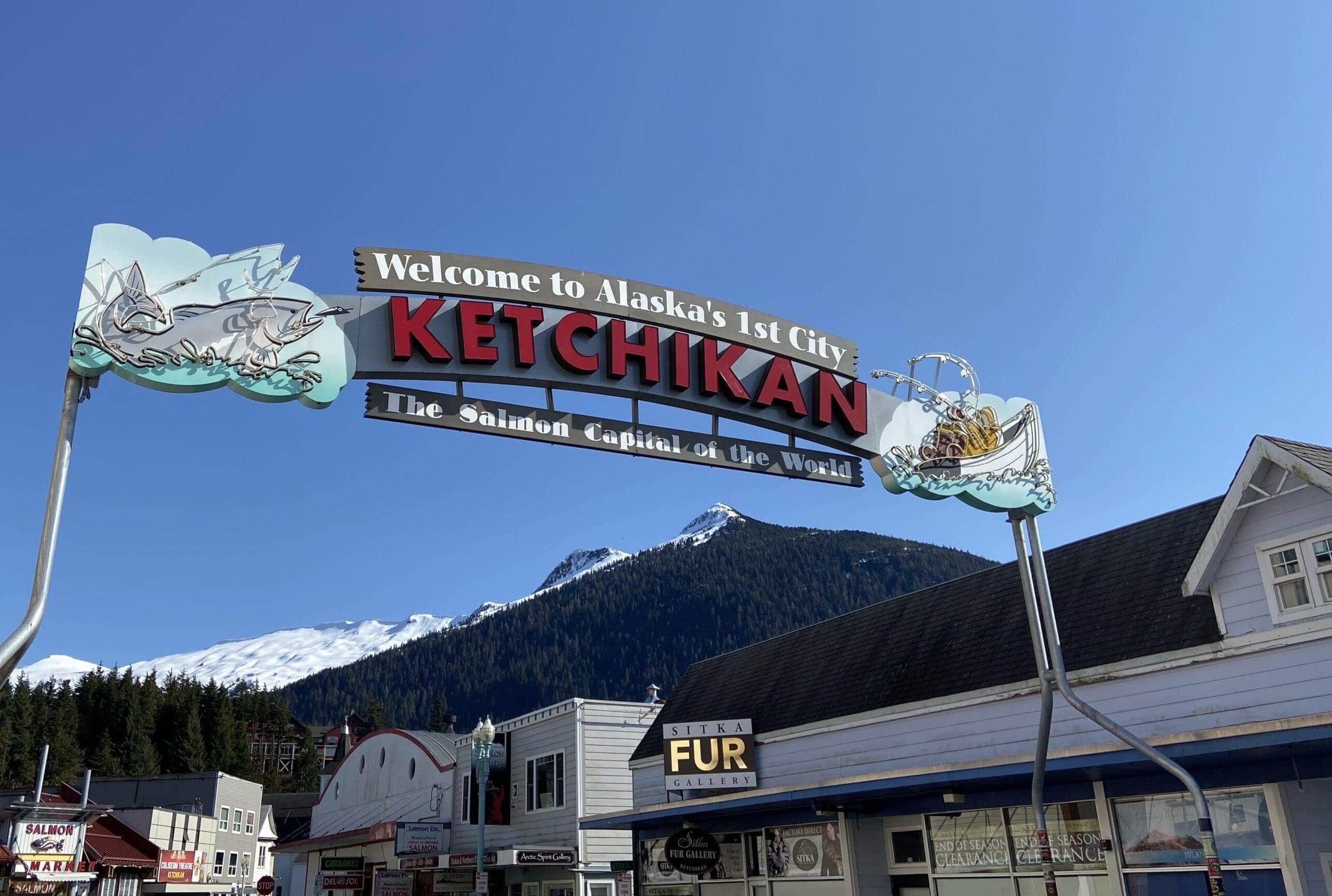 Welcome to Ketchikan sign