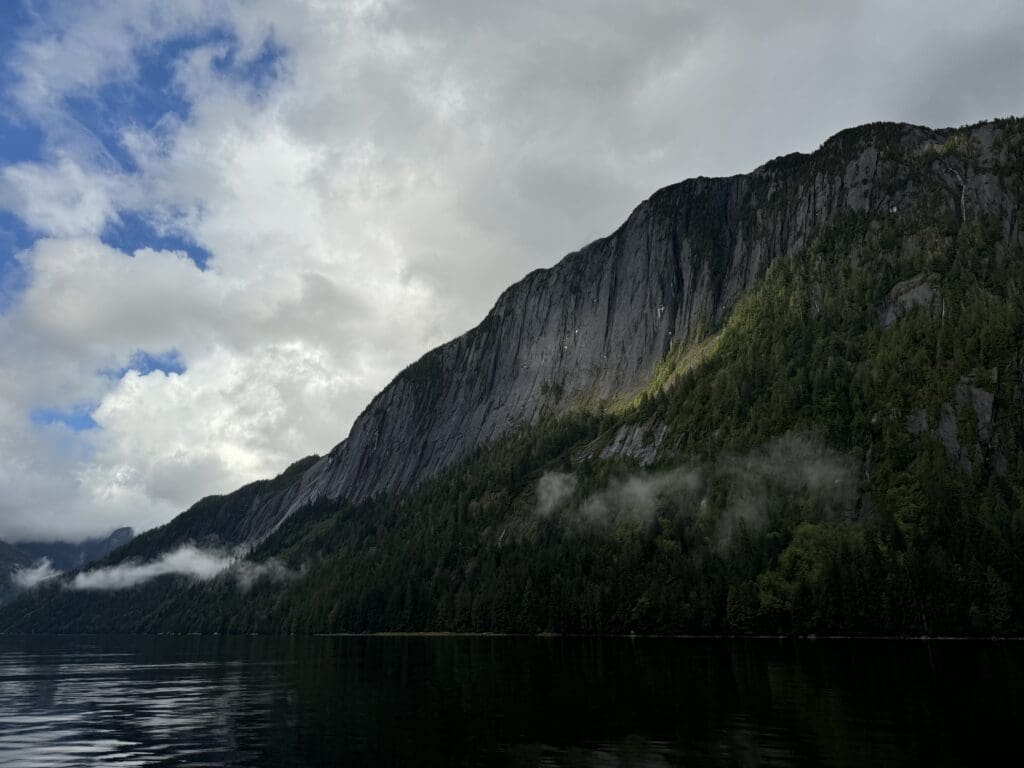 Wide view of Punchbowl Cove in Misty Fjords National Monument